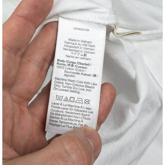 Madewell Oversized Ex-Boyfriend Tunic Shirt Women's Small Solid White NG910 - Picture 10 of 15